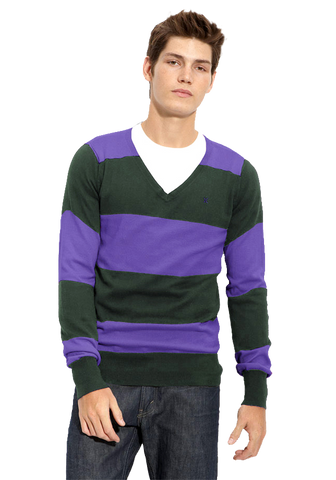 Hurley 'Quad' Stripe V-Neck Sweater